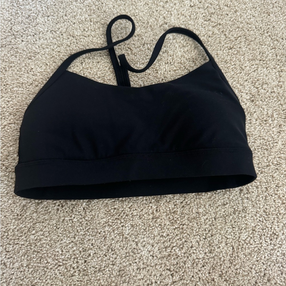 BLACK LULULEMON SPORTS BRA